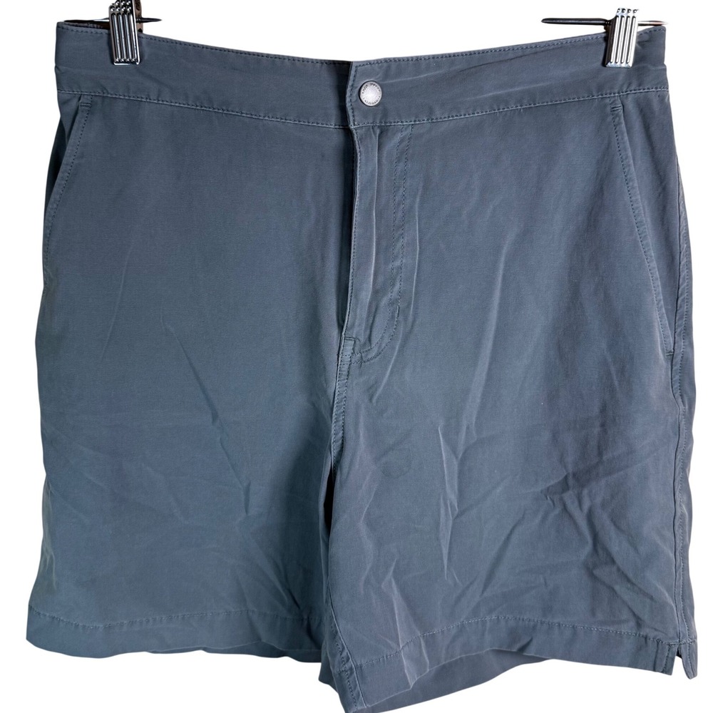 Buck Mason Deck Shorts Mens 31 Gray Elastic Back Cotton Stretch Preppy Summer